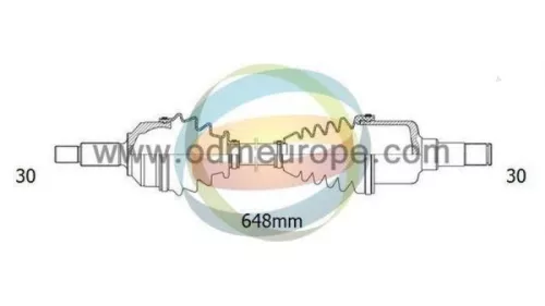 Aandrijfas rechts-voor Toyota 4343060060