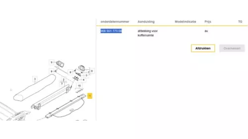 Dekzeil Bagageruimte-